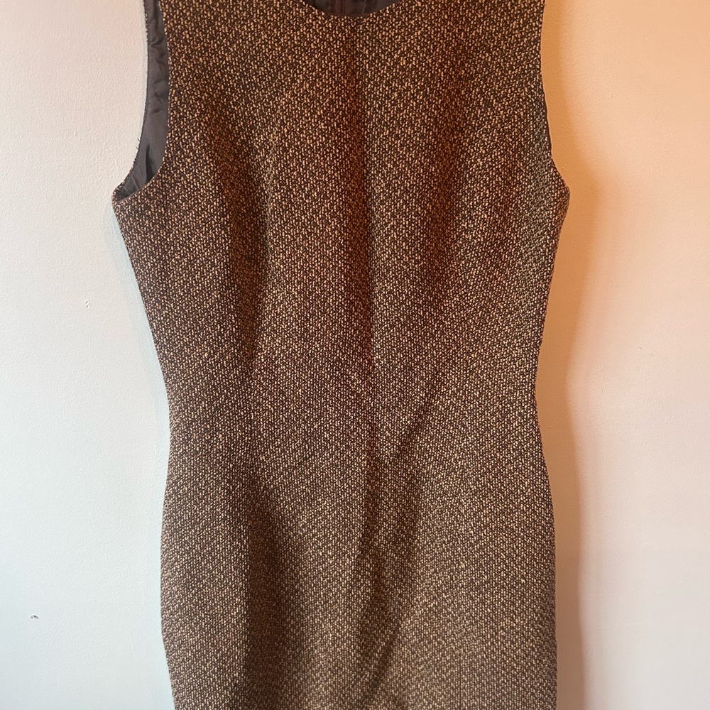 Isabel Ardee Brown Tweed Sheath Dress - Women's